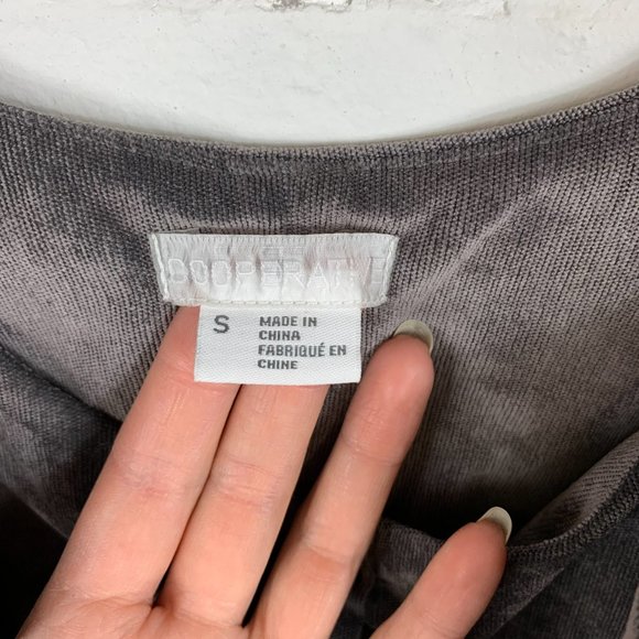 Urban Outfitters Cooperative Velvet Button Front Mini Dress - Picture 4 of 6